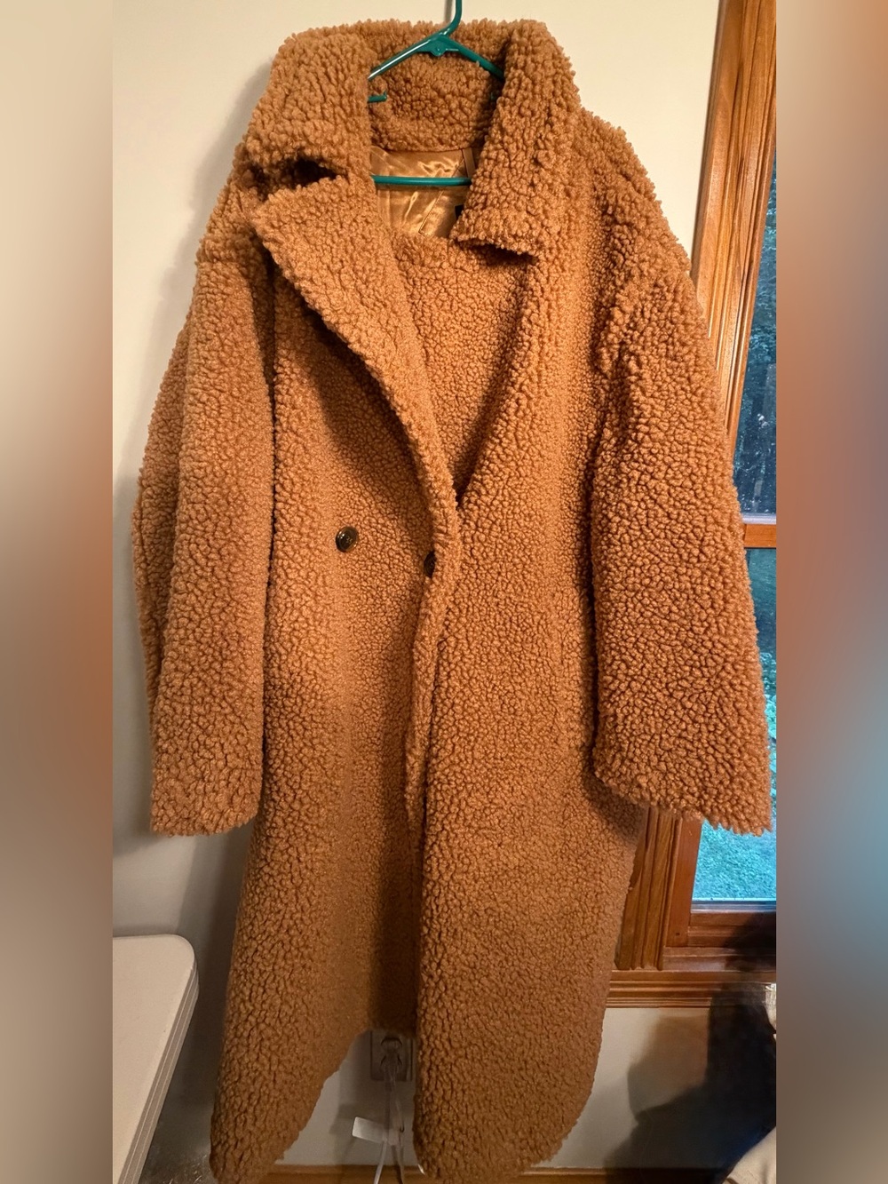 UGG Camel Teddy Long Coat - Plush Sherpa Size 3X